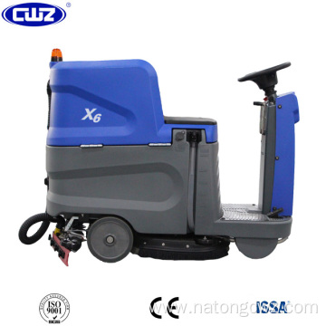 Dedicated steering wheel driving type floor sweeper machine